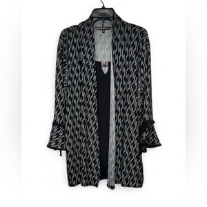 Elegant Black and Gray Women's Blouse